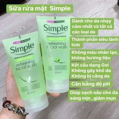Sữa rửa mặt SIMPLE 150ML