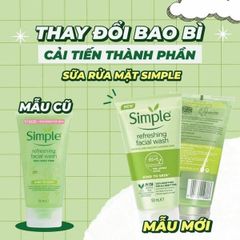 Sữa rửa mặt SIMPLE 150ML