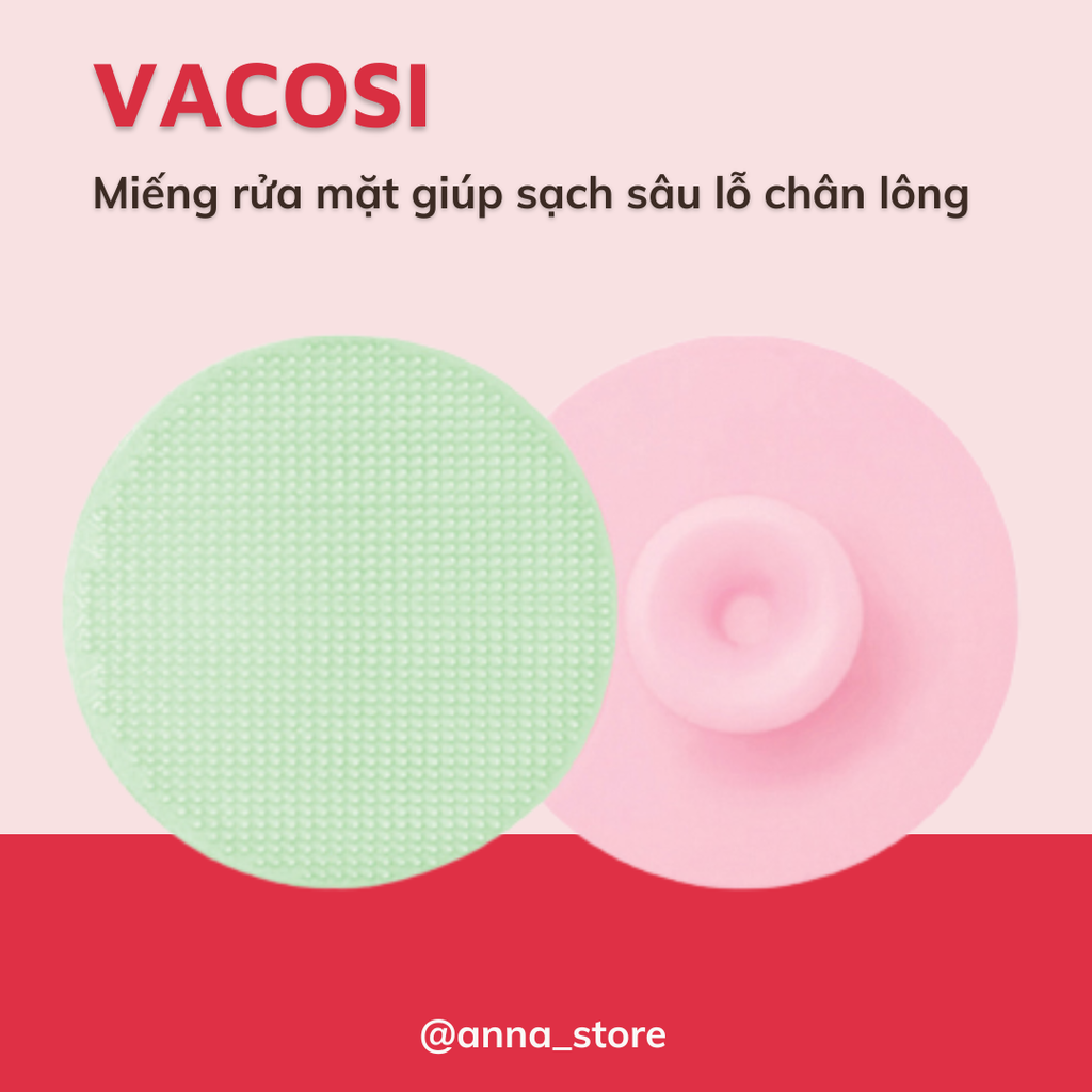Miếng rửa mặt Silicone DC04 VACOSI