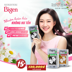 Kem nhuộm tóc Phủ bạc Bigen ( xám)