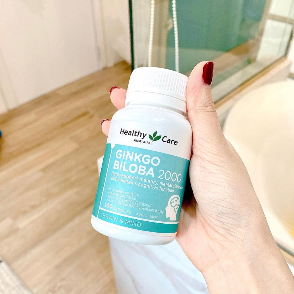 Viên uống BỔ NÃO GINKGO BILOBA 2000 HEALTHY CARE