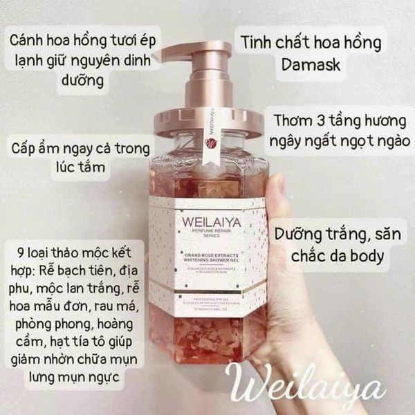 Sữa tắm TRẮNG DA WEILAYA