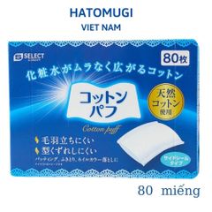 Bông tẩy trang mép hàn S SELECT - hộp 80 miếng