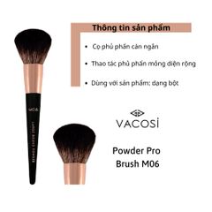 Cọ phủ má hồng cán ngắn M06 VACOSI