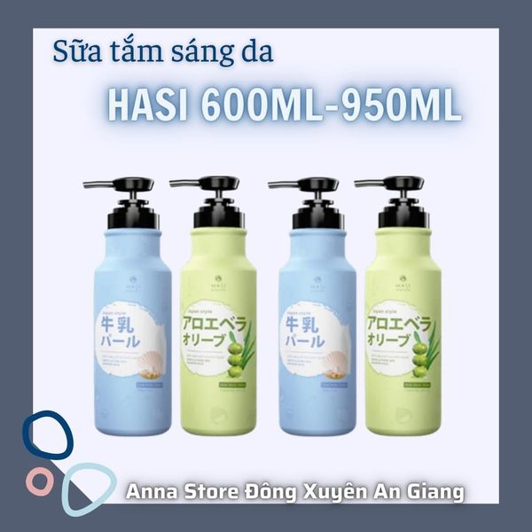 Sữa tắm trắng sáng và min da Hasi