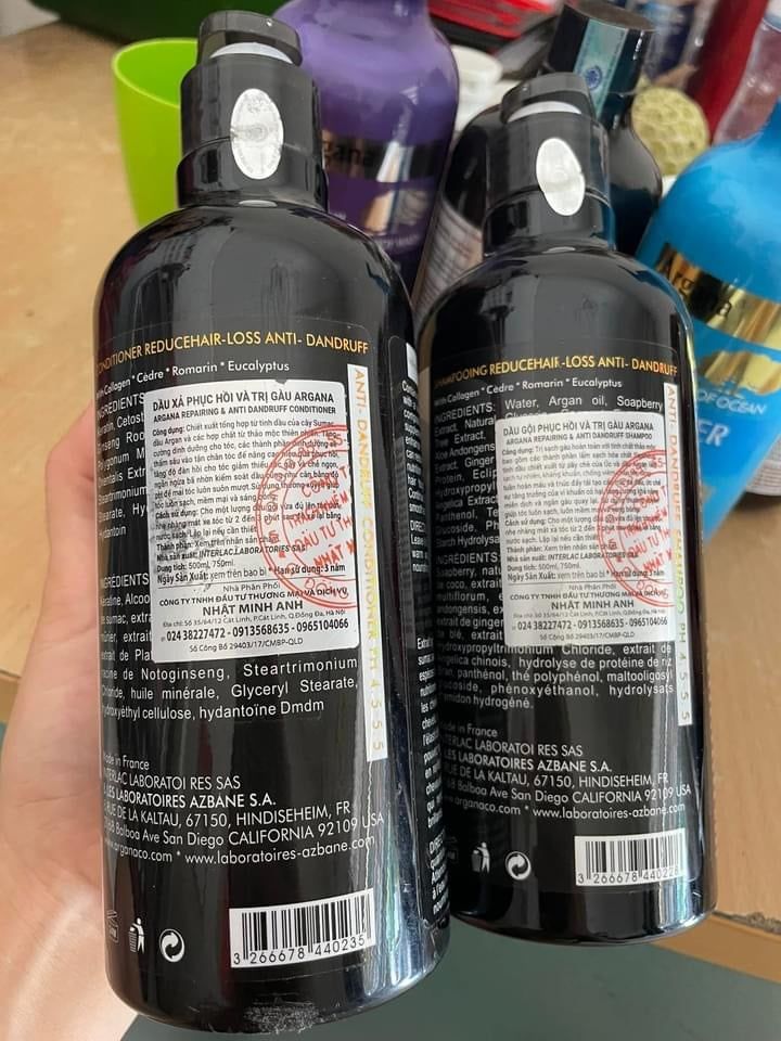 Dầu gội phục hồi và trị gàu Argana