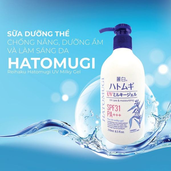 Sữa dưỡng thể chống nắng dưỡng ẩm và làm sáng da HATOMUGI