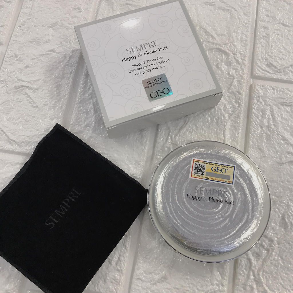 Phấn phủ trang điểm  GEO SEMPRE HAPPY & PLEASE PACT
