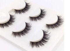 Mi giả 3D 3pcs đen
