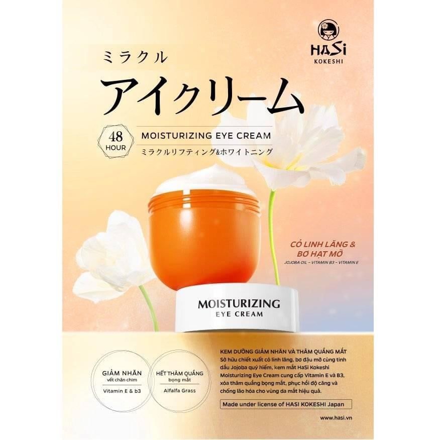 Kem dưỡng giảm nhăn và thâm quầng mắt Hasi