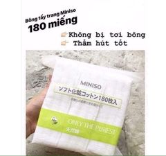 Bông tẩy trang Miniso 180 miếng