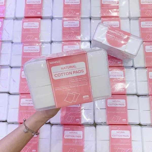 Bông tẩy trang Miniso hộp 1000 miếng