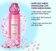 Nước súc miệng Nhật PROPOLINSE chiết xuất từ SAKURA ( màu hồng)