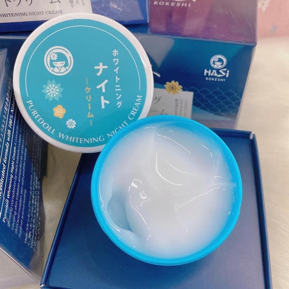 Kem dưỡng trắng da ban đêm ( Collagen và hoa nhung tuyết ) Hasi