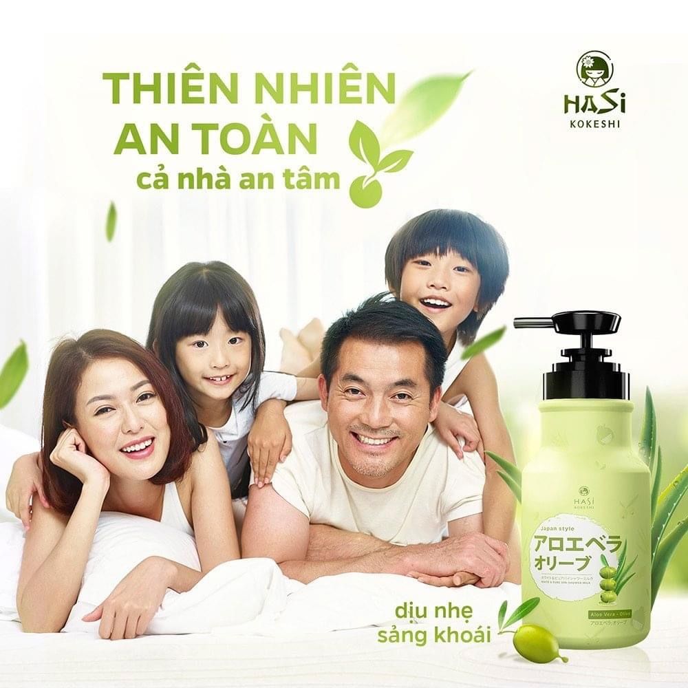 Sữa tắm trắng sáng và min da Hasi