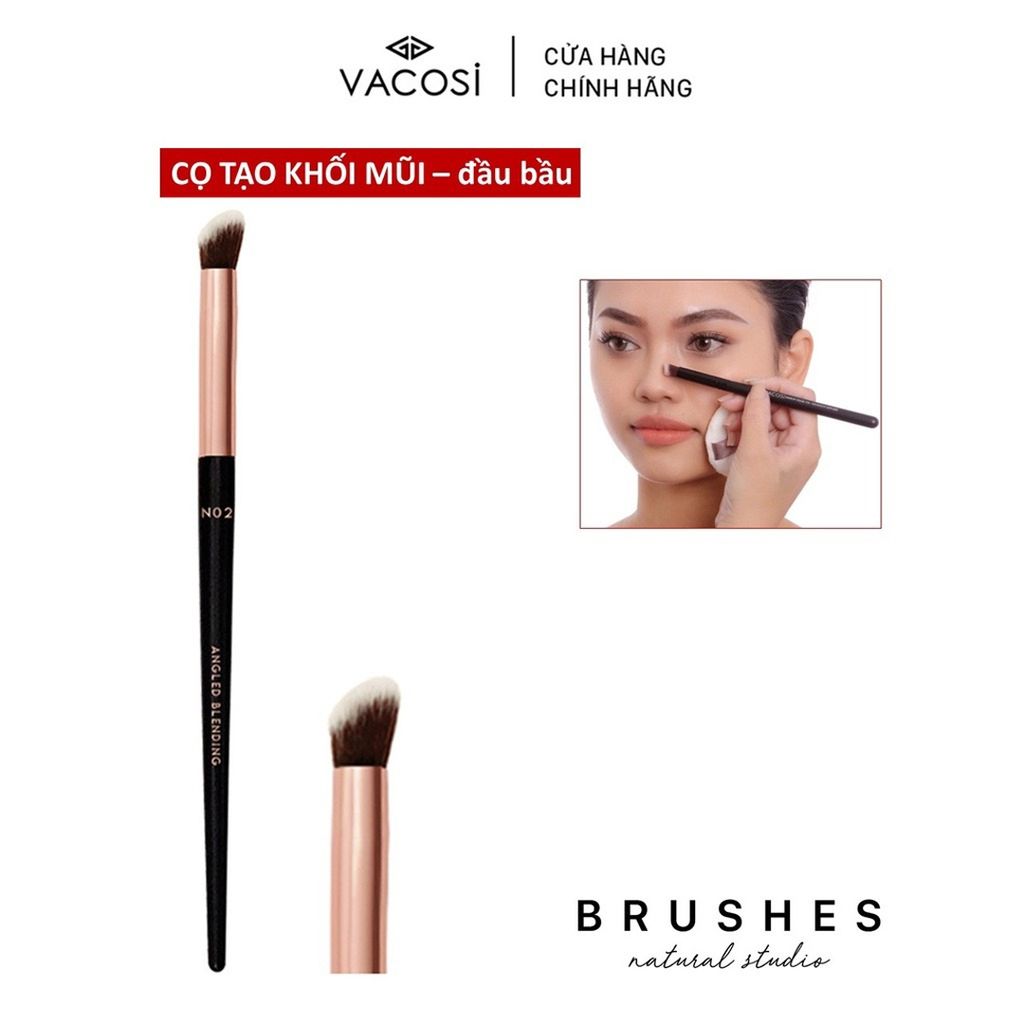 Cọ khối mũi, đầu tròn NC02 Vacosi