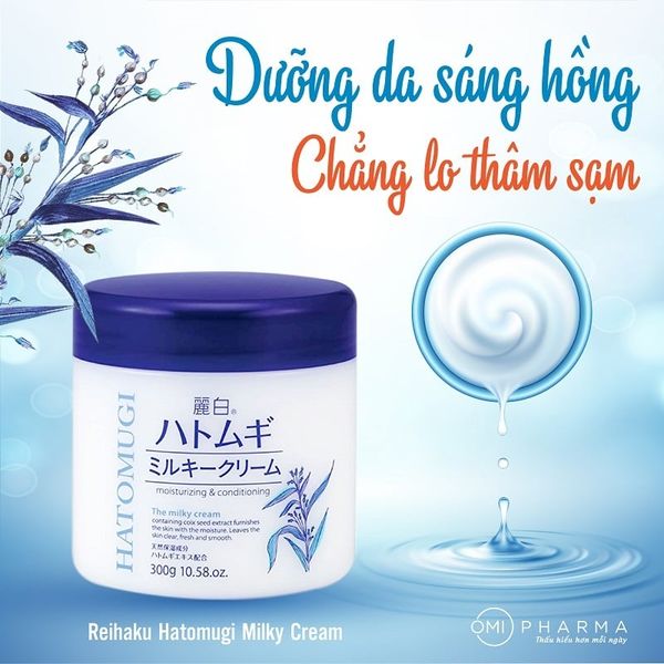 Kem dưỡng ẩm và làm sáng da HATOMUGI