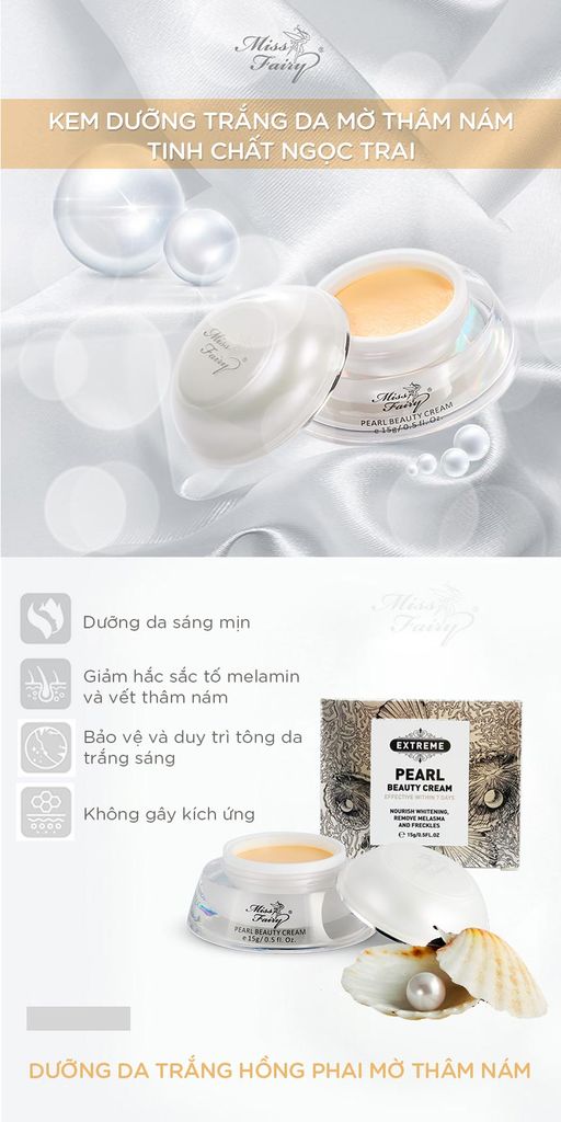 Kem dưỡng trắng da tinh chất ngọc trai MISS FAIRY