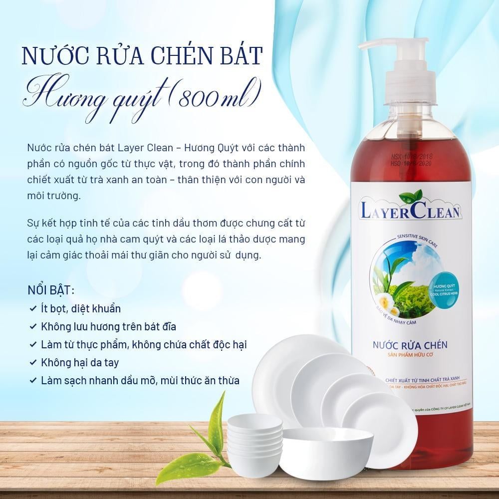 Nước rửa chén hữu cơ