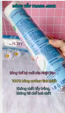 Bông tẩy trang jomi 120m (Bịch