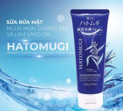 Sữa rửa mặt ngăn mụn, dưỡng ẩm và làm sáng HATOMUGI