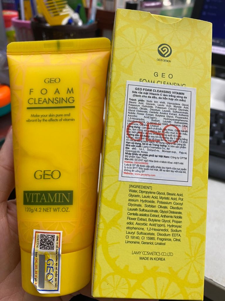 SRM GEO VITAMIN C  trắng da