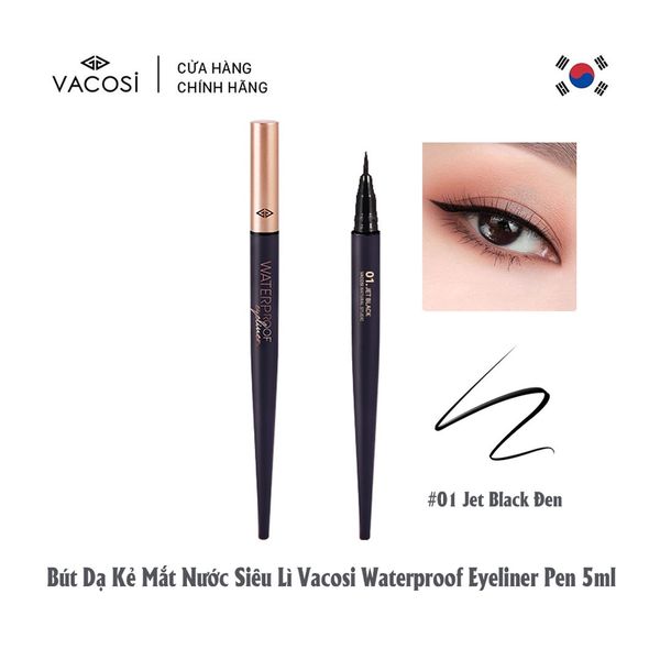 Bút kẻ mắt nước Vacosi waterproof siêu lì VM24