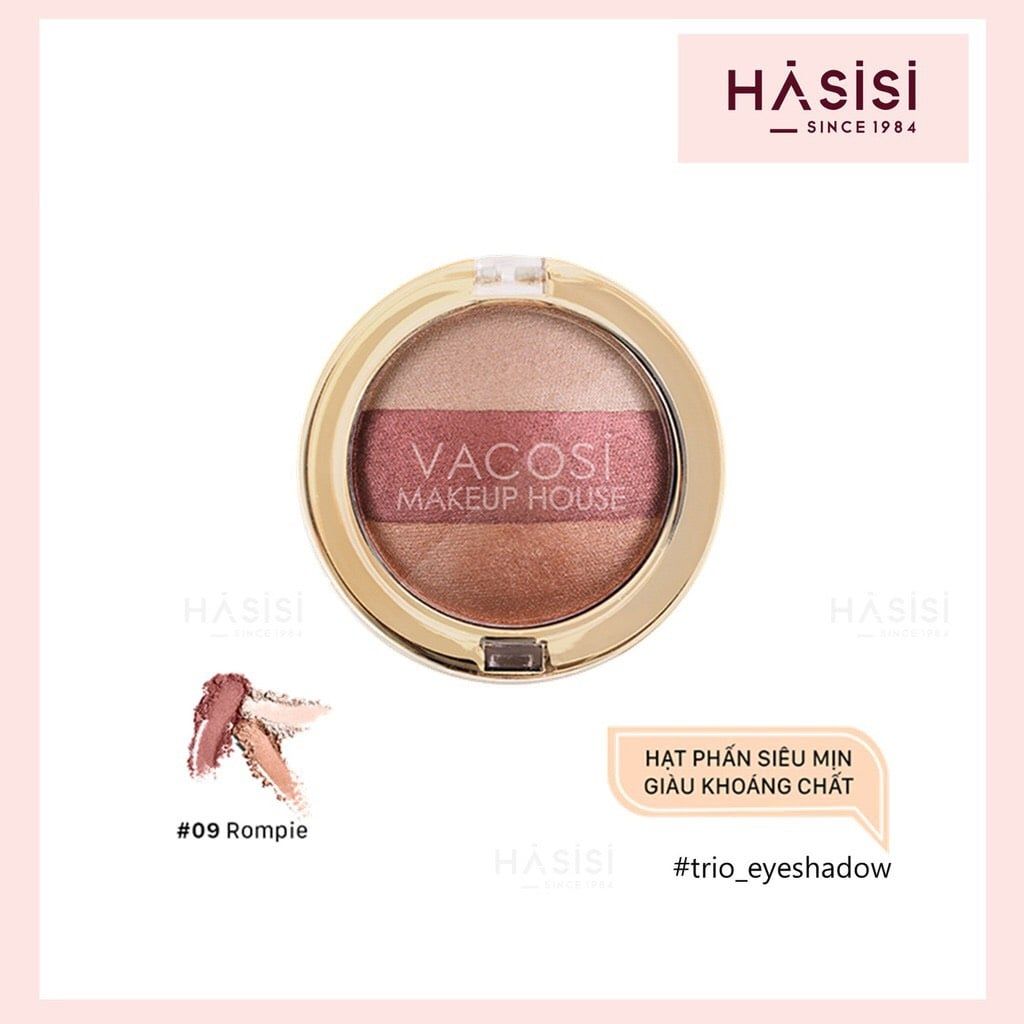 Phấn mắt 3 màu ( hộp tròn ) VP06 VACOSI