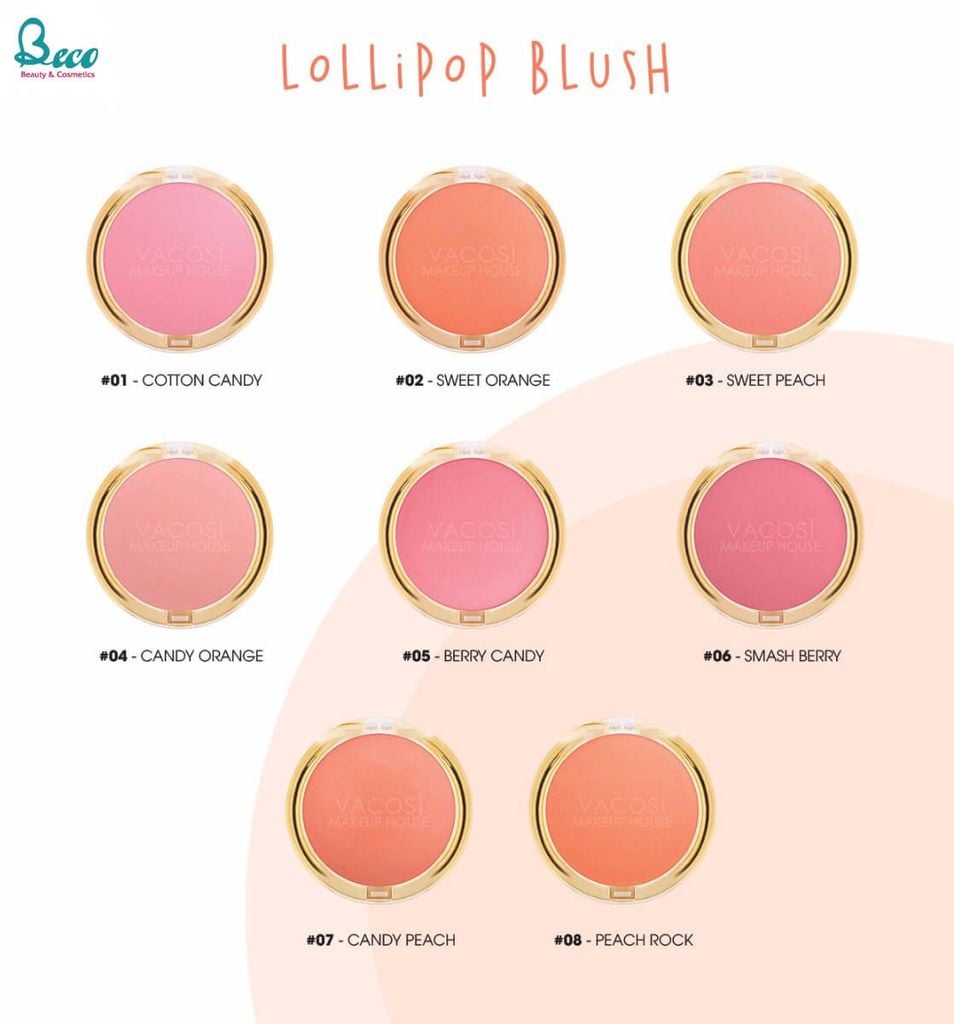 Phấn má hồng LOLIPOP VP08 VACOSI