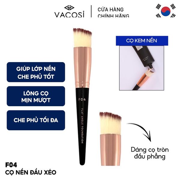 Cọ nền đầu xéo F04 VACOSI