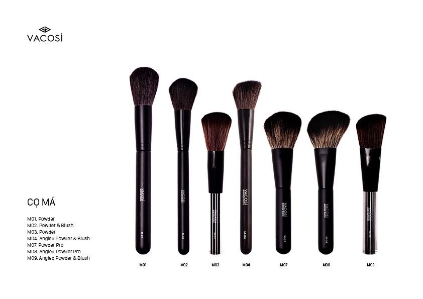 Cọ má hồng đầu xéo M04 VACOSI