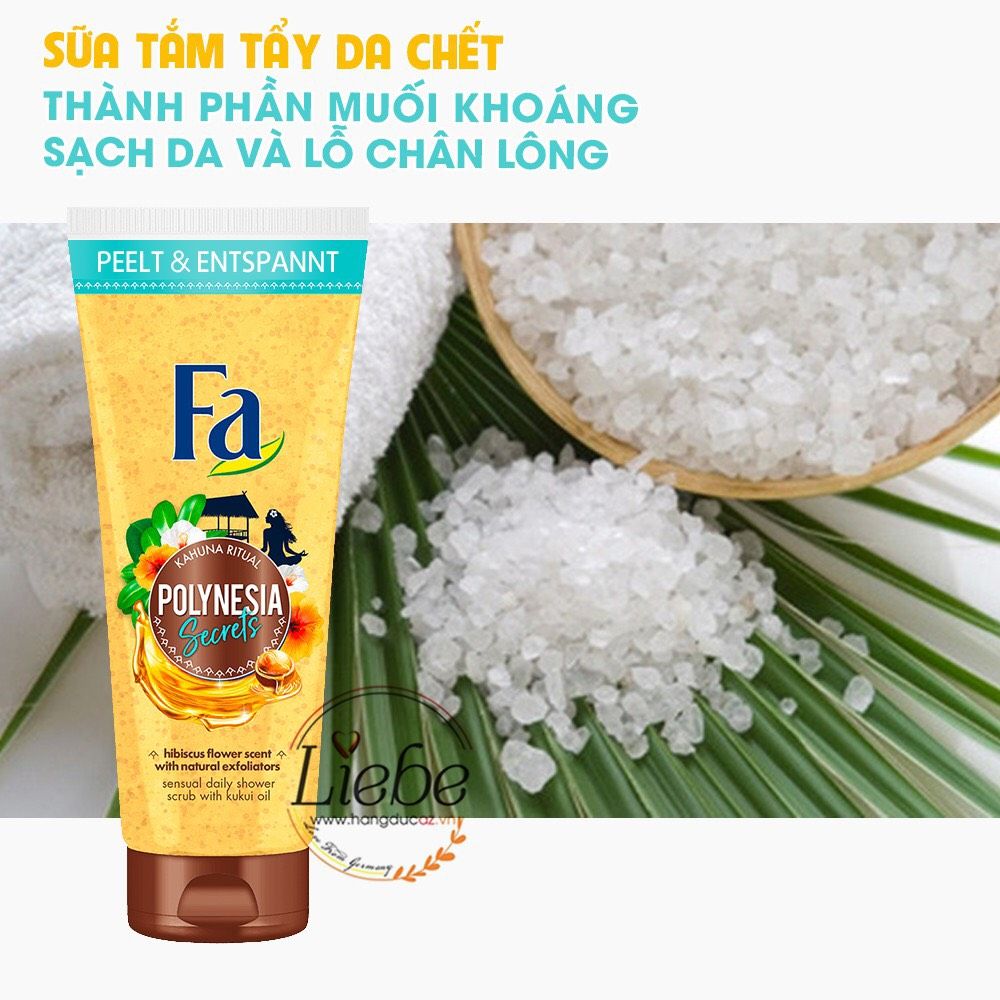 Sữa tắm tẩy da chết Polynesia FA