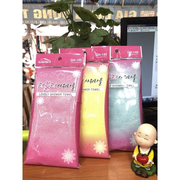 Khăn tắm cọ Lovely HÀN QUỐC