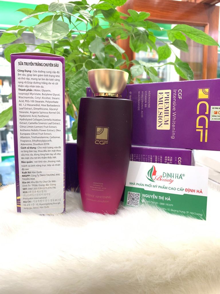 Sữa trắng truyền trắng chuyên sâu CGF