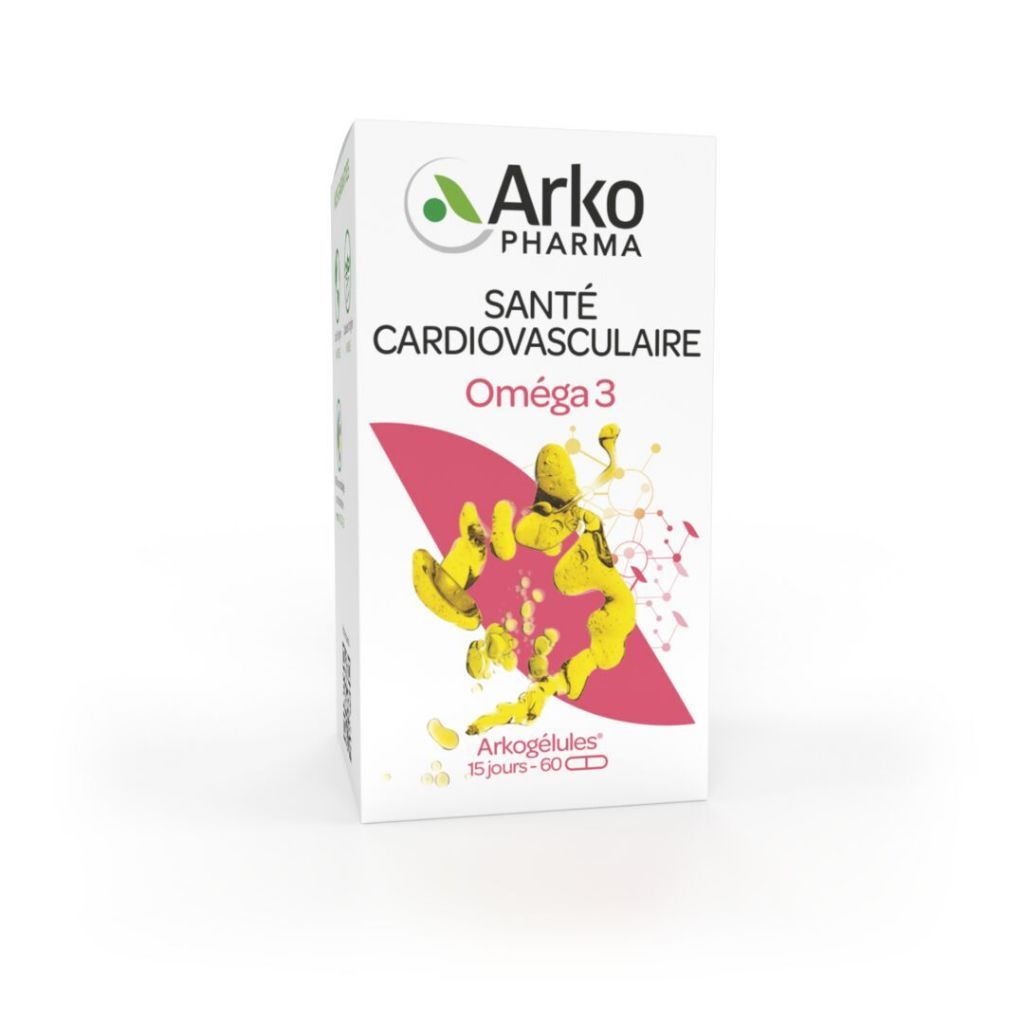 TPBVSK Arkopharma ARKOGELULES OMEGA 3 - Viên uống Omega 3 hỗ trợ tăng cường sức khỏe tim mạch (hộp 180 viên)