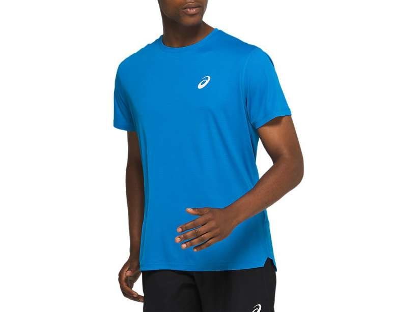 Áo ngắn tay chạy bộ nam Asics AHQ Silver ss Top