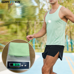 Áo Singlet chạy bộ nam HappyGo