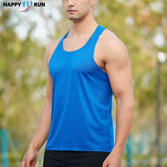 Áo Singlet chạy bộ nam HappyGo