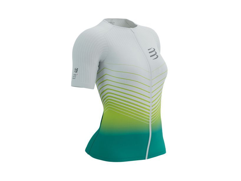 Áo ngắn tay nữ ba môn phối hợp Compfressport Postural Aero SS Top