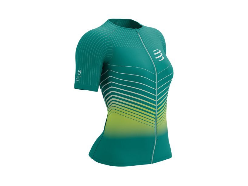 Áo ngắn tay nữ ba môn phối hợp Compfressport Postural Aero SS Top