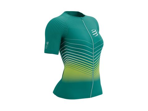 Áo ngắn tay nữ ba môn phối hợp Compfressport Postural Aero SS Top