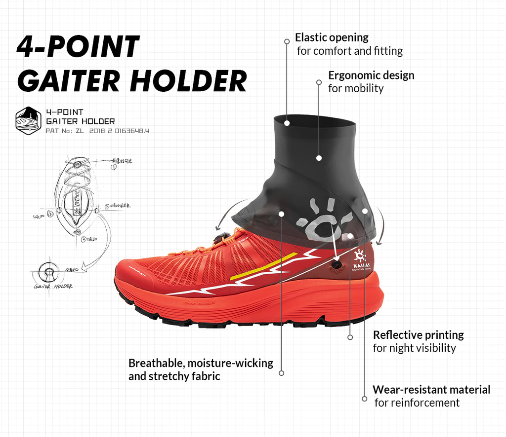 Xà cạp trùm giày chạy địa hình Kailas Gaiters KL2203101