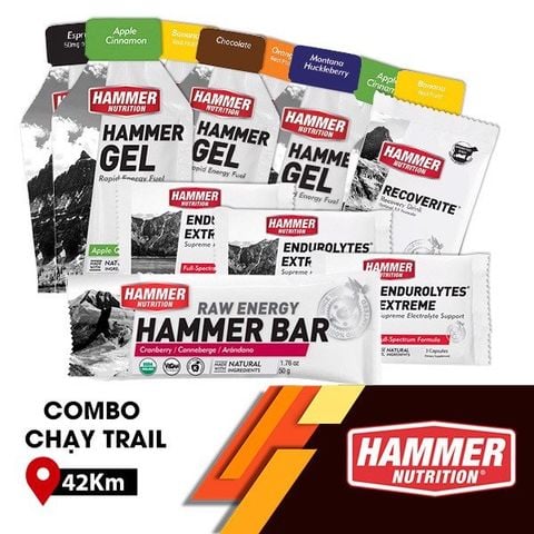 Combo dinh dưỡng  trail 42 km Hammer Nutrition