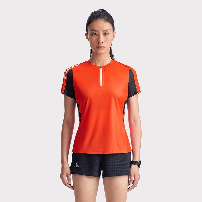 Áo Chạy Bộ Ngắn Tay Kailas Nữ Half-zip T-shirt Women's KG2327230