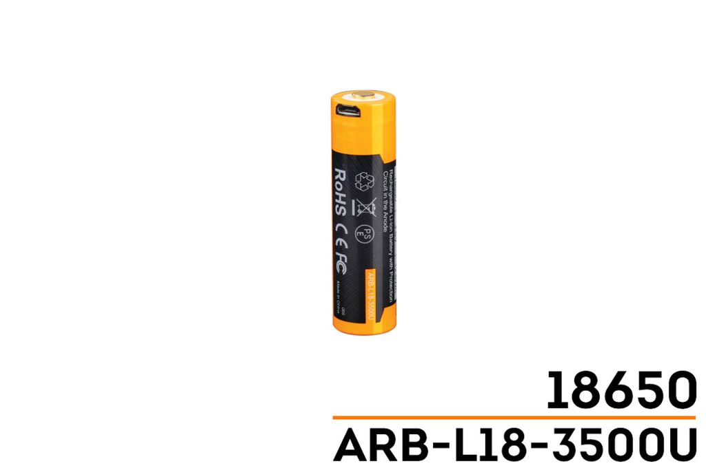 Pin sạc Fenix 18650 dung lượng 3500mAh tích hợp cổng sạc USB