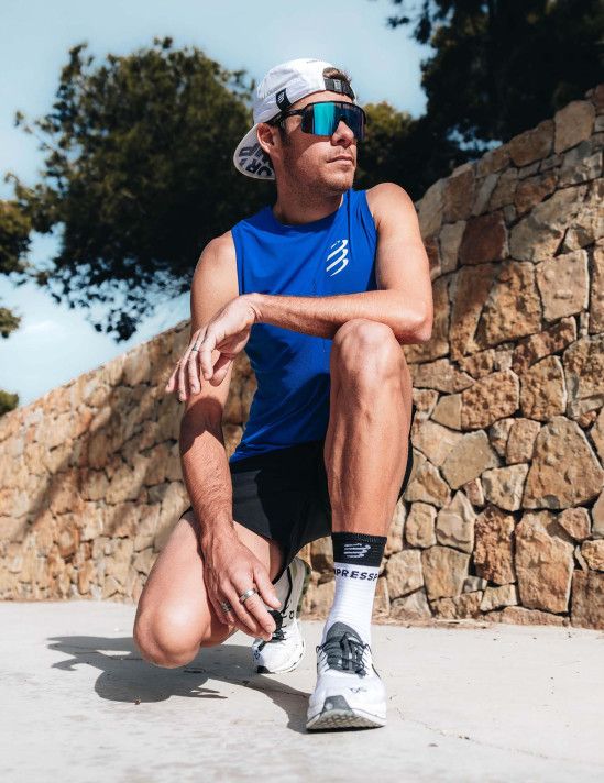 Áo Singlet nam chạy bộ Compressport Pro Racing Singlet