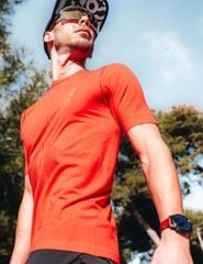 Áo ngắn tay chạy bộ nam Compressport Racing SS Tshirt