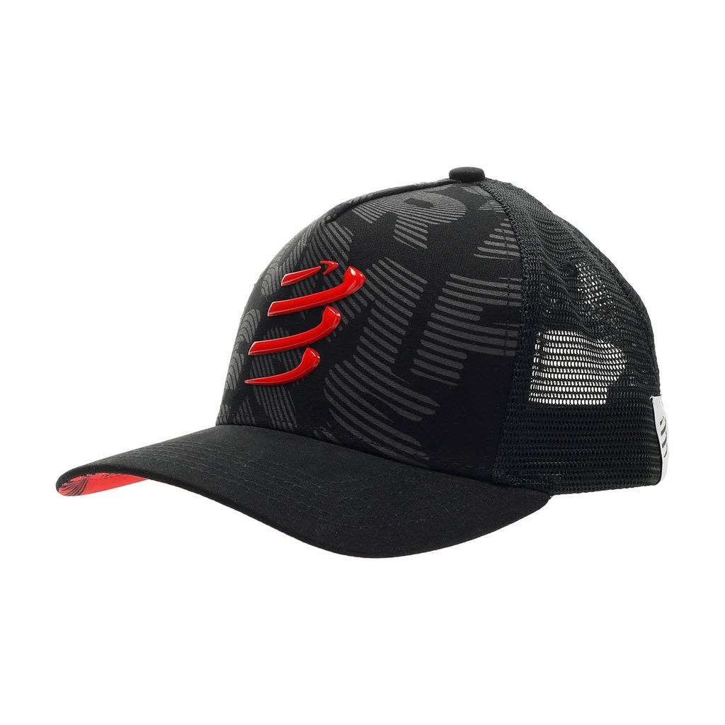 Mũ chạy bộ Compressport Trucker Cap UNIQ SIZE BLACK nhiều màu