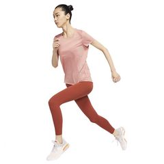 Áo Ngắn Tay Chạy Bộ Nữ Nike Miler Run Division