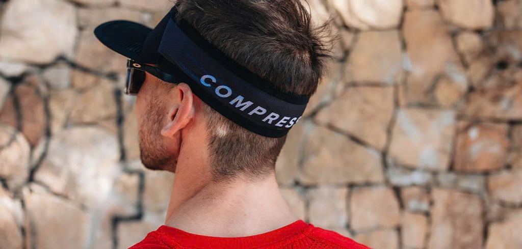 Mũ lưỡi trai thể thao nửa đầu Compressport Spiderweb Ultralight Visor